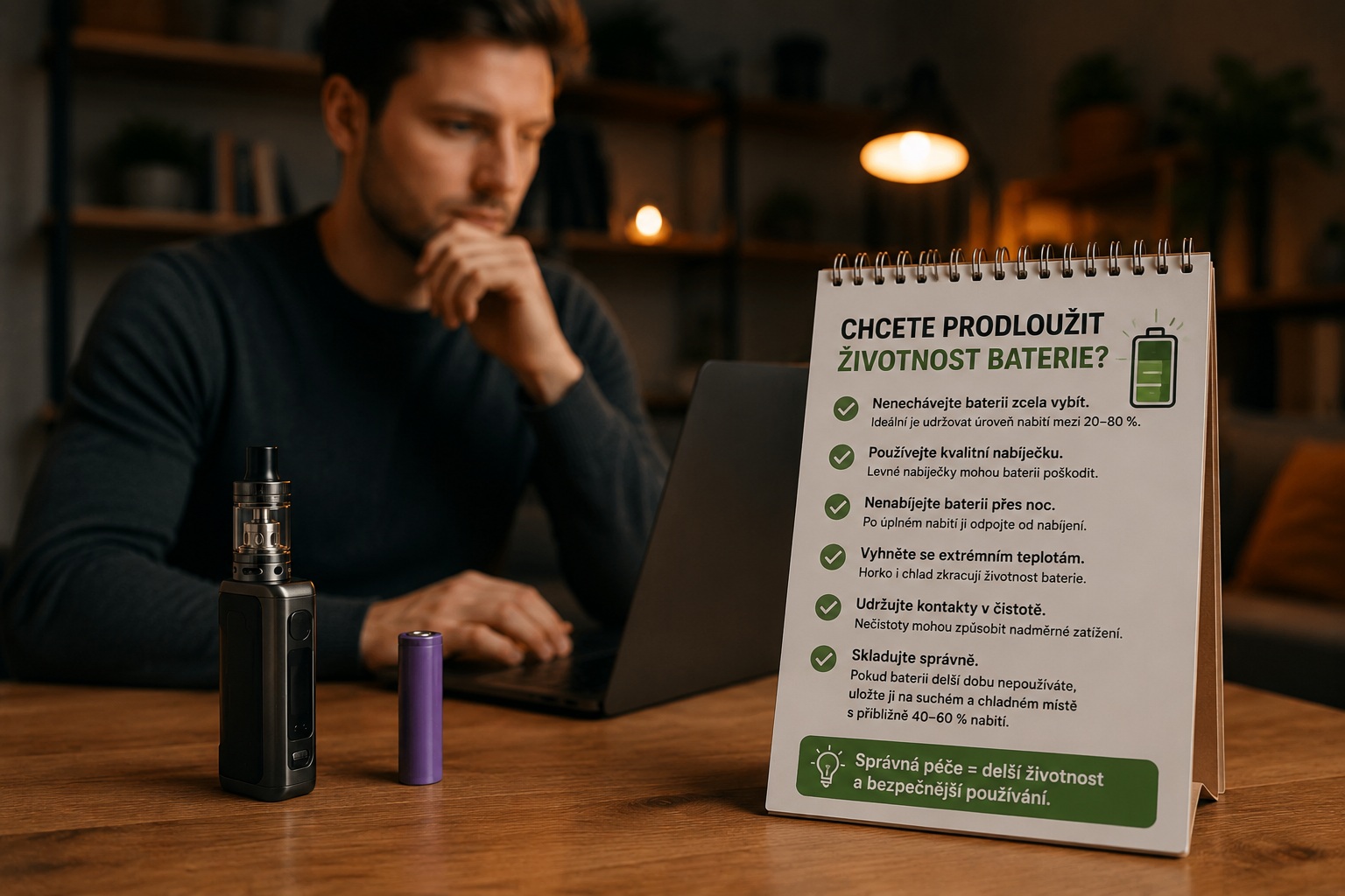 Chcete prodloužit životnost baterie